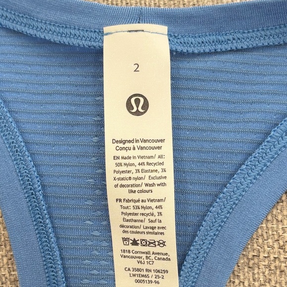 NWT Lululemon Swiftly Tech Racerback Tank Top *Race In Pool Party Size 2 - Picture 5 of 6